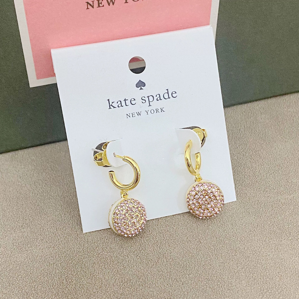 kate spade Bread Shaped Crystal Studded Earrings